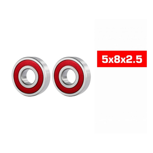 5X8X2.5mm Hs Rubber Sealed Bearing Set (2Pcs) - ULTIMATE - UR7825-2
