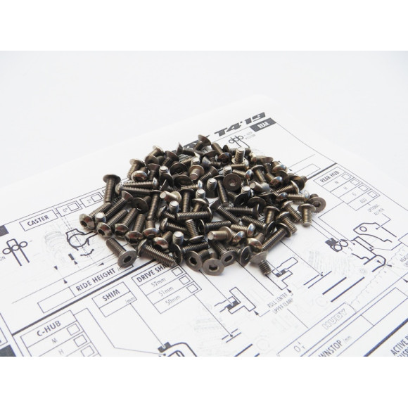 Kit de visserie titane hexagonale T4'19 - HIRO SEIKO - 48395