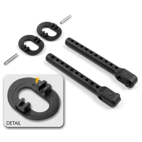 Support de carrosserie arrière +1mm - XRAY - 301333