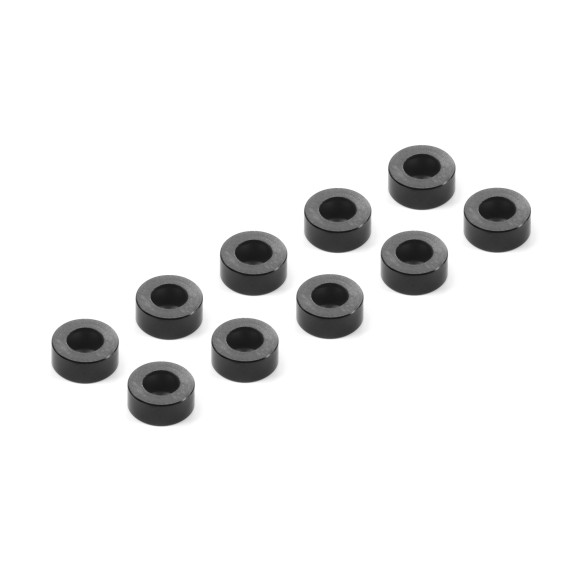 Rondelles alu noires 3x6x2.5mm (10) - XRAY - 303124-K
