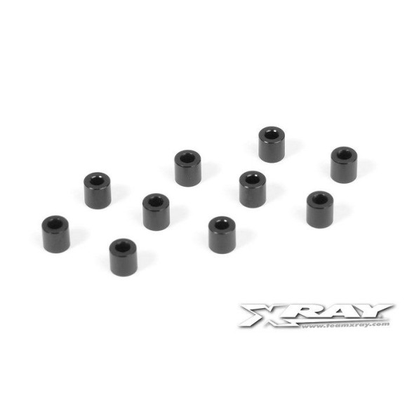 ALU SHIM 3x6x6.0MM - BLACK (10) - 303128-K - XRAY