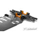 T3 ALU LOWER REAR SUSPENSION 1-PIECE HOLDER - ORANGE - 302048-O - XRA