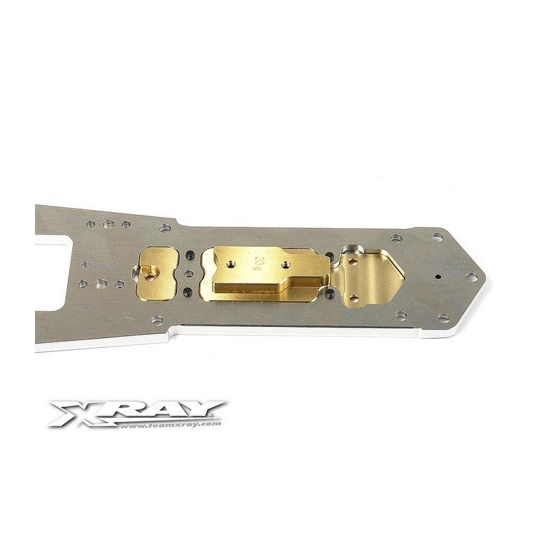 BRASS CHASSIS WEIGHT FRONT 20g - 341184 - XRAY