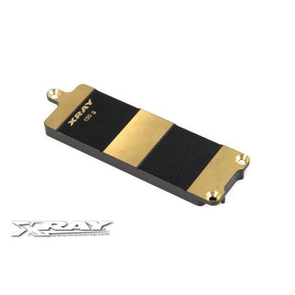 BRASS BATTERY PLATE FOR LIPO BATTERIES - 100g - 346157 - XRAY